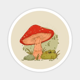 Mushroom Froggy Magnet